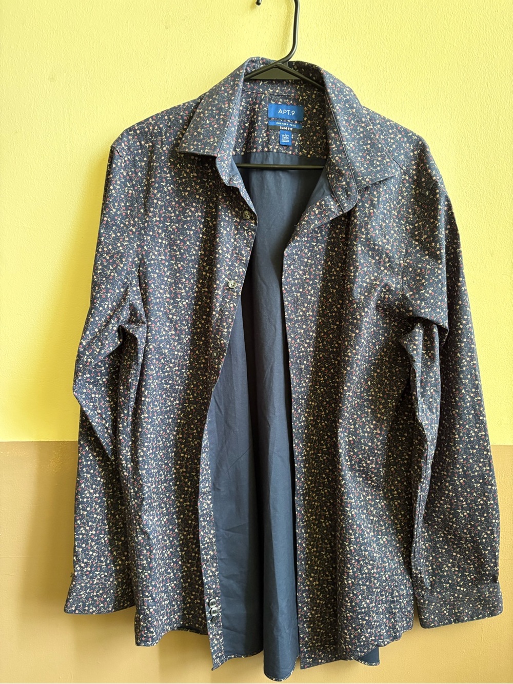 Apt. 9 Navy Floral Lightweight Shirt Jacket